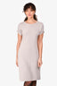 Max Mara Grey Wool Knit Dress Size M