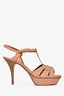 Saint Laurent Blush Leather Tribute Size 37.5
