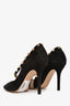 Valentino Black/Blush Suede Leather Rockstud Heels Size 38.5
