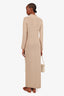 Aeron Beige Knit Knit Maxi Dress Est. Size S-M