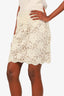 Elie Tahari White Lace Mini Skirt Size 8