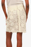 Elie Tahari White Lace Mini Skirt Size 8