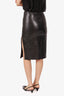 Rudsak Black Leather Front Slit Pencil Skirt Size S