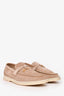 Loro Piana Taupe Suede 'Summer Charm' Loafers Size 37