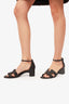 Hermes Black Leather Encens 50 Heeled Sandals Size 41