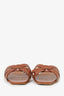 Saint Laurent Brown Leather Tribute Sandals Size 41
