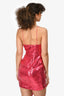 Retrofrête Pink Sequins Bow Detail Mini Dress Size S