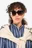 Gucci Black/Grey Oversized Frame Sunglasses