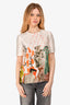 Marni White/Multicolour Graphic Top Size 40