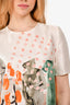 Marni White/Multicolour Graphic Top Size 40