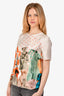Marni White/Multicolour Graphic Top Size 40
