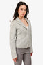 Dries Van Noten Mint Green Crinkle Cotton Blazer Size 38