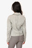 Dries Van Noten Mint Green Crinkle Cotton Blazer Size 38