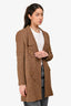 Pre-Loved Chanel™ 1994 Brown Tweed Double Breasted Blazer Size 38