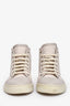 Gucci White GG Canvas High Top Sneakers Size 37