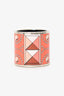 Hermes Pink/Orange Printed Scarf Ring