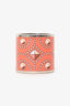 Hermes Pink/Orange Printed Scarf Ring