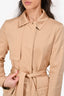 Soia & Kyo Tan/Green Cotton Belted Trench Coat Size XS