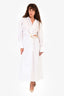 Jonathan Simkhai White Cotton Pleated Cut-Out Chain Midi Dress Size 4