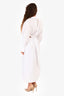Jonathan Simkhai White Cotton Pleated Cut-Out Chain Midi Dress Size 4