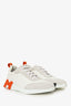 Hermès Black/Grey/Orange 'Bouncing' H Sneakers Size 45 Mens