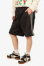Gucci Black/Red/Green Side Panel 'GG' Sweat Shorts Size M Mens