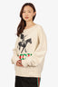 Gucci Cream Horse Logo Sweater Size XL Mens