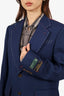 Gucci Navy Blue Twill WhipStitch Blazer Size 48 Mens