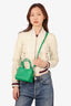 Telfar Green Faux Leather Small Crossbody Shopping Bag