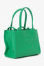 Telfar Green Faux Leather Small Crossbody Shopping Bag