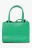 Telfar Green Faux Leather Small Crossbody Shopping Bag