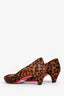 Christian Louboutin Brown Ponyhair Calfskin Animal Print Heels Size 40