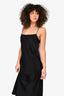 Flippa K Black Silk Slip Dress Size S