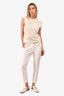 Max Mara White Cropped Pants Size 2 US