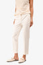 Max Mara White Cropped Pants Size 2 US