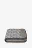 Goyard 2023 Grey Goyardine Canvas/Leather Matignon PM Coin Pouch