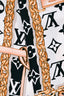 Louis Vuitton Black/White Monogram Graphic Printed Twilly