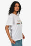 Gucci 2017 White Cotton Web Logo T-Shirt Size XS