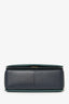 Celine Navy/Green Leather Frame Shoulder Bag