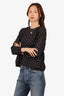 Isabel Marant Etoile Black/White Polka Dot Blouse Size S