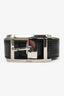 Cartier Black Lizard Leather Belt Mens
