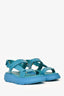 Stuart Weitzman Teal Blue Patent 'Zoelie' Platform Sandals Size 36.5