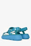 Stuart Weitzman Teal Blue Patent 'Zoelie' Platform Sandals Size 36.5