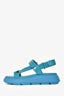 Stuart Weitzman Teal Blue Patent 'Zoelie' Platform Sandals Size 36.5