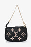 Louis Vuitton 2023 Black/Beige Empreinte Leather Mini Pochette Accessory