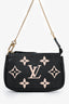 Louis Vuitton 2023 Black/Beige Empreinte Leather Mini Pochette Accessory