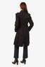 Burberry Black Belted Trench Coat Size 12