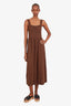 Matteau Brown Knit Sleeveless Dress Size Medium