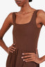 Matteau Brown Knit Sleeveless Dress Size Medium
