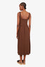 Matteau Brown Knit Sleeveless Dress Size Medium